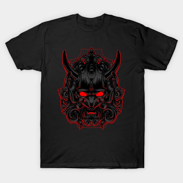 mecha oni T-Shirt by setiaoneart